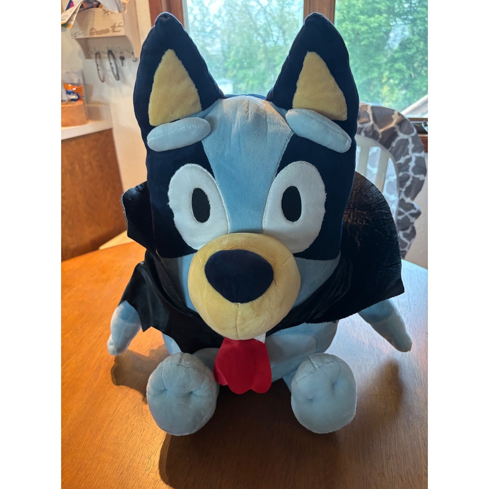 Bluey Halloween Vampire Plush Stuffed Animal Dracula Cape Costume